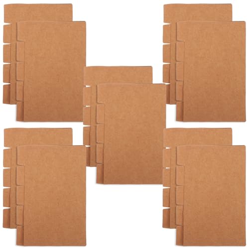 Separadores de papel 3x5 de cartulina kraft para organizar sus notas de oficina y carpetas