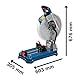 Bosch Professional 18V System Akku-Metalltrennsäge GCD 18V-355 (inkl. Stahlsägeblatt, Rohrbacke)