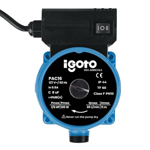 Reviews de lavadoras automaticas precios - 5 favoritos. 45 Igoto PAC16 Bomba Presurizadora de Agua Automática 1/6 HP 127V Presurizador para Casa Regadera y Lavadora 35 L/min Altura 11 m Arranque Automático con Flujo Silencioso