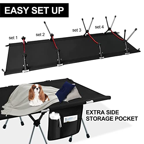 Sunriseland Camping Cot For Adults 2 Height Folding Lightweight Portable Heavy Duty 330Lbs Compact Durable Tent Sleeping Cots Bed For Outdoor Backpacking Hiking Traveling Rv Beach Easy Setup #TOP4