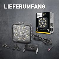 HELLA Valuefit TS3000 LED Arbeitsscheinwerfer 12V - 24V 3000 echte Lumen Nahfeldausleuchtung starke Lichtleistung in kompaktem Design Offroad LED Scheinwerfer für Traktor LKW SUV ATV - 1GA 357 112-002 – Ansicht 6