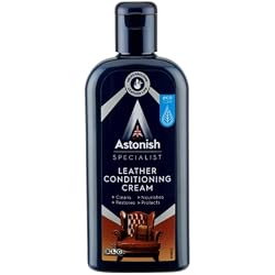 Astonish Leather Conditioner Cream, Cleaner Polish for Sofa Shoes 8.4oz