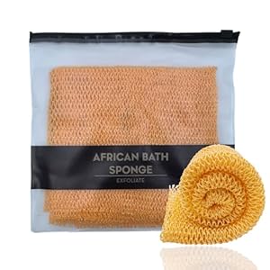 XIANZANDER Oranger Afrikanischer Peeling-Netzschwamm