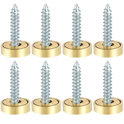 TOP-VIGOR 8Pcs 22mm Mirror Screws