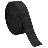 BENECREAT Nastro per Pieghe per Tende Da 25 m, Nastro per Tende Largo 40mm, Plissettato Staccabile per Progetti di Arredamento per La Casa, Plissettatura Fai Da Te (Nero)