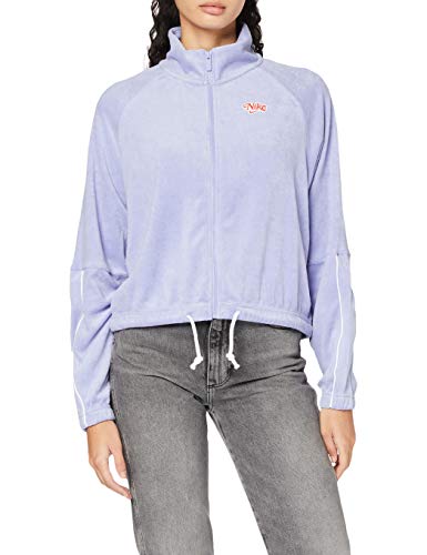 Nike Damen NSW RETRO FMME FZ TERRY Sweatshirt, light thistle, XS