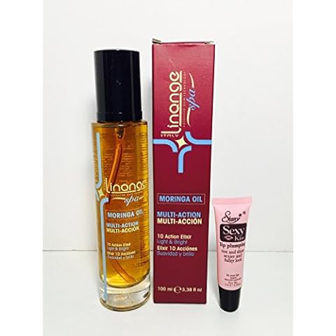 LINANGE Spa - Multi-action Hair Treatment Drops (100ml) with Moringa and Macadamia Oils; Hydrating, Revitalizing Formula for Dry, Frizzy, Dull Hair - Suitable for Men and Women Cover
