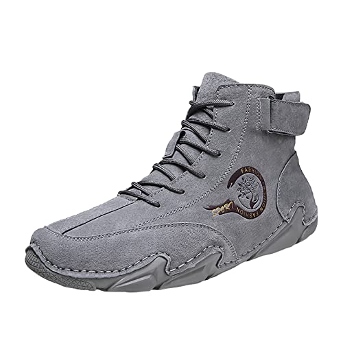 FNKDOR Herren Winterschuhe – Warm Gefüttert, Rutschfeste Sneaker-High-Tops Aus Kunstleder Für Outdoor