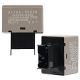 81980-50030, 066500-4650 8-Pin LED Flasher Relay - Fix Rapid Flashing for LED Turn Signals - Compatible with Toyota, Lexus, Suzuki Jimny