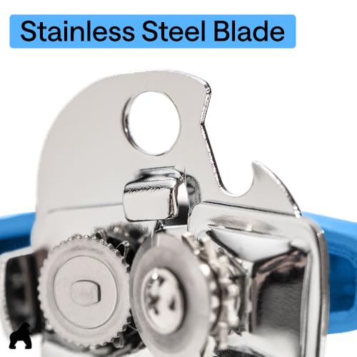 Image of GORILLA GRIP Upgraded Model Stainless Steel Manual Can Opener, Aqua