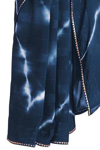 Image of MIRCHI FASHION Women Saree Shibori Print Chiffon | Elegant Festive and Functional Sari for All-Day Comfort with Matching Blouse