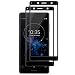 Produktbild FANIER Panzerglas Schutzfolie für Sony Xperia XZ2 Compact, [2 Stück] Full Screen 9H Tempered Glass Hartglas Screen Protector Panzerglasfolie Displayschutz Glas Folie für Sony Xperia XZ2 Compact