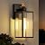 WIHTU Dusk to Dawn Outdoor Lighting Fixtures Wall Mount, Exterior Front Porch Light, Black Sensor Wall Sconce Lamp, Waterproof Wall Lantern, Anti Rust Outside Coach Lights for House, Doorway, Garage