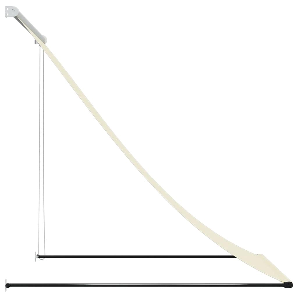 vidaXL Tenda da Sole Retrattile Crema 150x150 cm in Tessuto e Acciaio