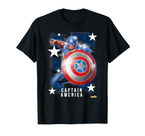 Marvel Strike Force Captain America Graphic T-Shirt - image 1