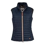 camel active Damen Steppweste camel active Womenswear Damen 2R48 Weste, Blau (Denim Blue 76), (Herstellergröße: 44)
