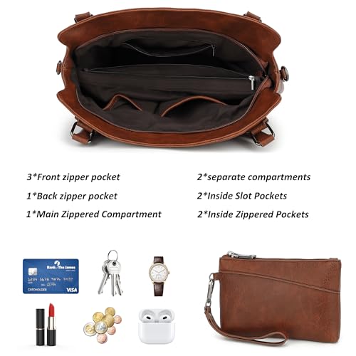 TANTOMI Tote Handbags for Women Large Hobo Bags for Women Multiple Pockets Crossbody Purses Bags Shoulder Bag - Image 4