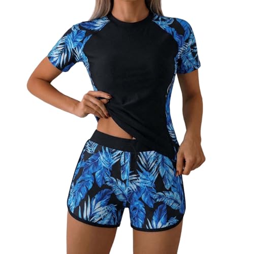 Tankini femme avec short de bain taille haute réglable pour sculpter les formes