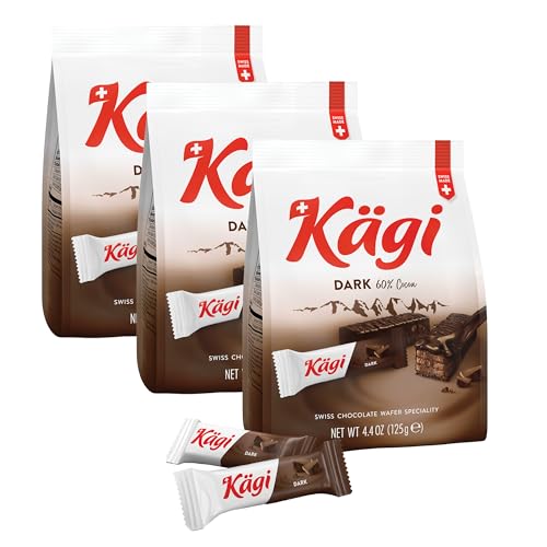 Kägi Swiss Dark Chocolate Mini Wafer 3-Pack