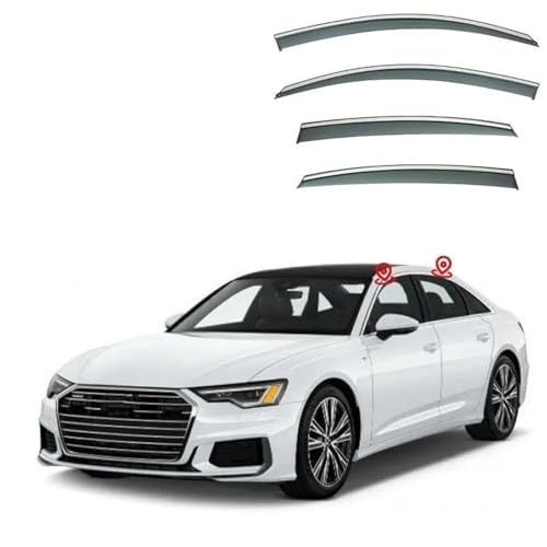 Déflecteurs de vitre de voiture Audi A6 2019-2022 pour voyager au frais sans climatisation