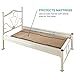 DMI Foldable Box Spring, Bunkie Board, Bed Support Slats for Support to Streamline and Minimize the Bed, No Assembly Needed, Twin Size, 60 x 30,Brown
