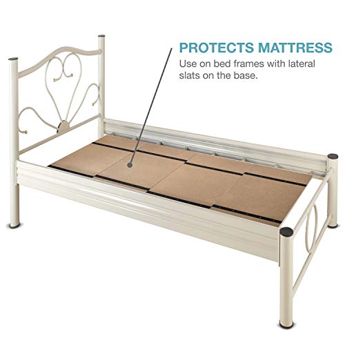 DMI Foldable Box Spring, Bunkie Board, Bed Support Slats for Support to Streamline and Minimize the Bed, No Assembly Needed, Twin Size, 60 x 30,Brown by DMI - Image 7