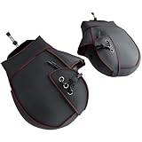 バイク用 ハンドルカバー 防寒 防水 防風 OFFEREE【親指ロング 大型空間アップデート 洗える】 ハンドルウォーマー 簡単3分取り付け の保温性 ネオプレーン製 スクーター 原付 汎用 冬用防寒具