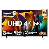 Hisense Smart TV UHD 4K DLED 58' Polegadas 58A6N com HDR10+ Dolby Vision Game Mode Controle por Voz Alexa Built-In AirPlay