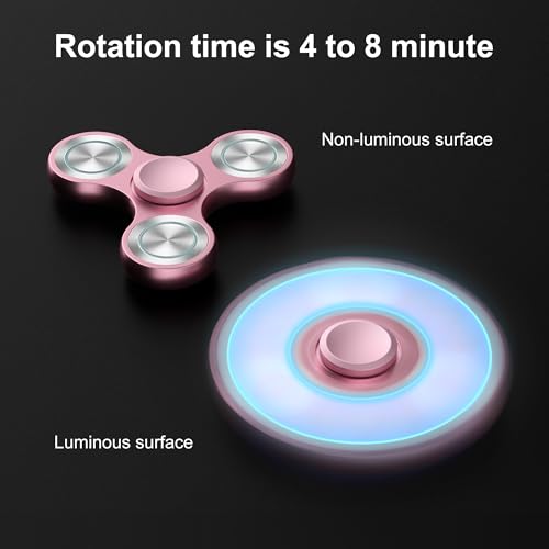 Image of Fidget Spinners Toy, Metal Stainless Steel Bearing High Speed 4-8 Min Spins, EDC ADHD Stress Anxiety Relieves Fidgets Finger Toys, Spinner Toys for Kids and Adults