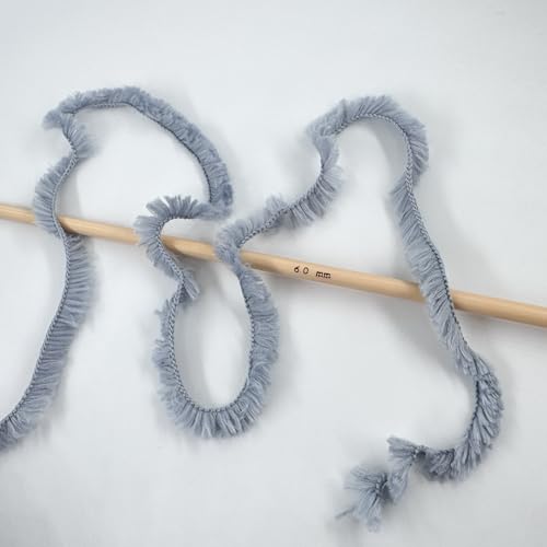 Image of Plush Faux Fur Bulky Yarn, Super Soft Fluffy Fuzzy for Knitting Crocheting Crafting, 100 Gram (3.53 Ounces) 109 Yards (100 Meters) (Gray)