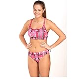 Funkita Damen Mädchen Girls Bikini Hose Badeshort Watershort Boardshort elastischer Taillenbund mit Kordelzug Empire Rose - Farbe: Pink - Größe: 152