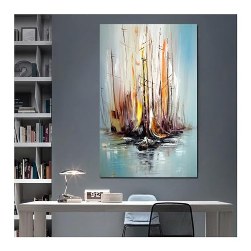 Peinture décorative bateau photos murales salon affiche mer 40x60