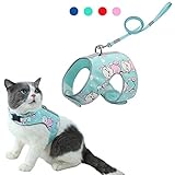 FEimaX Cat Harness and Leash Set for Escape Proof Walking, Soft Mesh Holster Style Adjustable...