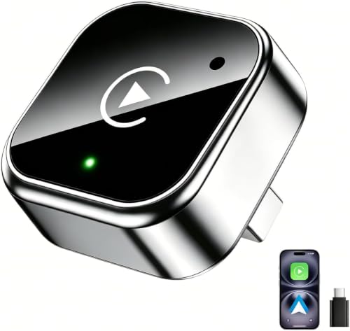 Wireless CarPlay Adapter iPhone, 5,8GHz Wi-Fi niedrige Latenz, stabile Verbindung für verkabelte Werksautos