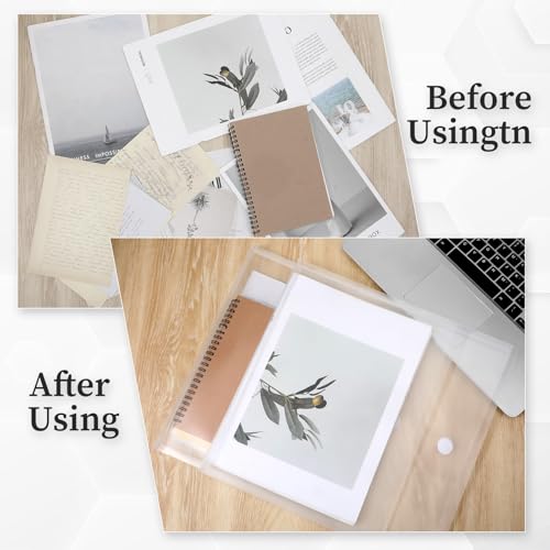 Image of 25Pcs 12 X 12 Inch Scrapbook Paper Storage Plastic Storage Craft Paper Holders Organizer Vinyl Scrapbook Papers Organizers and Storages Top Loading Clear for Cardstock, Photos Holding Papers