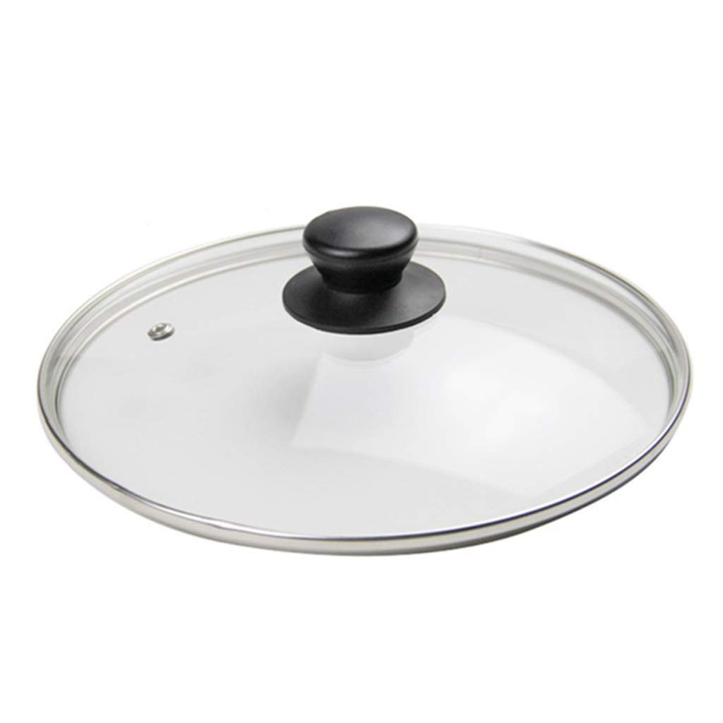 Couvercle,Couvercles de casserole couvercle de casserole en verre trempé couvercle de casserole à vapeur couvercle de casserole Transparent ménage couvercle de casserole de remplacement univ