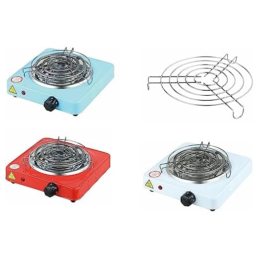 PLACA ELECTRICA COCINA ELECTRICA PARA SHISHA CON GRILL TERMOESTATO REGULABLE CACHIMBA CARBON HORNILLO 1000W COLORES (BLANCO)