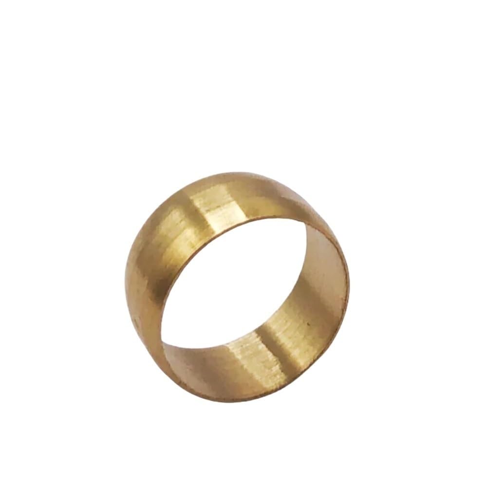 Metal Pipe Adapter 10pcs Brass Ferrule Seal Rings, Double Taper Sleeves for Tube Connectors, Compression Sleeve(8mm)