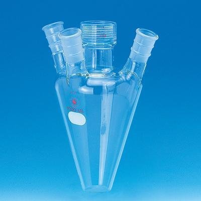 9833-21 Tapered Reaction Vessel, 2000 mL Capacity, #36 Center, 24/40 Side
