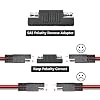 BFXM 16AWG 12FT Battery Charger Cable, SAE to SAE Terminal Quick Disconnect Harness, 2 Pin Connectors Extension Cables Cord for Car, Motorcycle, Solar Panel