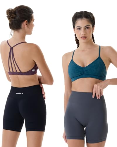 AUROLA 5" Dream Workout Shorts for Women Soft Smooth Comfortable Stretch Active Shorts3