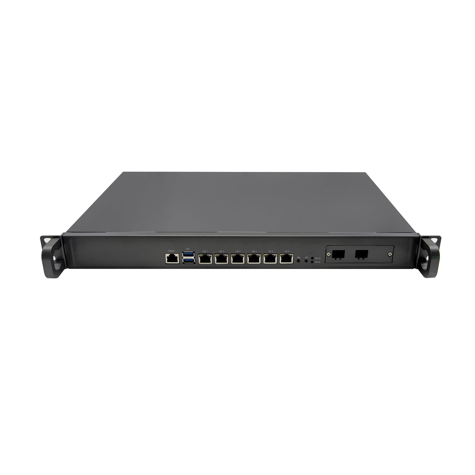 1U Firewall Appliance, PFSense, Mikrotik, OPNsense, VPN, Network Security Hardware, I5 3210M, RZ02, 6 x 2.5GbE 226-V LAN, 2 x I350 1GbE LAN, Console, 0 RAM, 0 Storage, Barebone No System