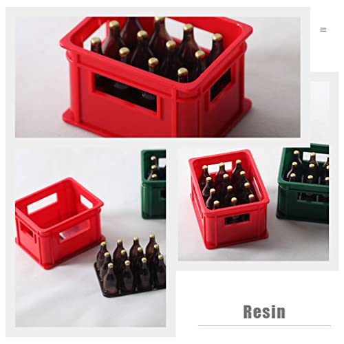 Toyvian Creatief mini- bierdoos standbeeld decoratief mini house bier doos modellering ornament - Image 3