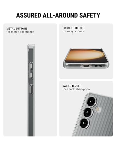 Image of DailyObjects Polycarbonate Beam Protective Case Cover Compatible with Samsung Galaxy S24 Plus | Body Protection | Scratch Resistant | Precise Cutouts & Modern Design White