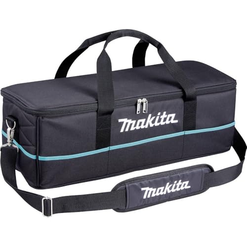 Makita 199901-8 Transporttasche für Akku-Handstaubsauger, mit Trageschlaufen und Schultergurt, robuste Ausführung, Fächer für Sauger und passendem Zubehör
