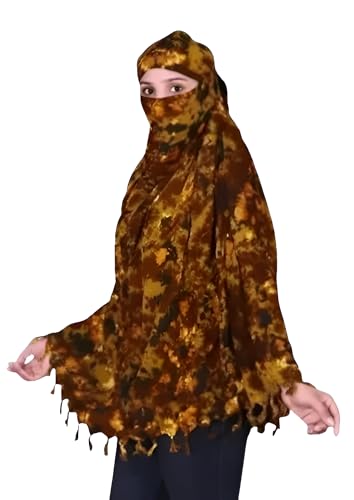 Image of Cotton Long Scarf Cum Mask Scarves Usable for Vehicle Driver | White Printed Design Fabric | Universal Size | Soft & Breathable Sun Protection | For Girl & Women