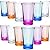 12 Pieces Shots Acrylic Cups Colorful Shot Glasses 1.2-Ounce Heavy Base Shot Glasses for Spirits and Liquors, Compatible with 6 Shot Glass Dispenser and Holder (Blue, Purple, Yellow, Transparent)