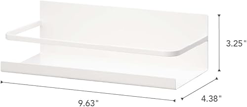 Miniatura 7 de YAMAZAKI home 2410 Especiero magnético, color blanco.