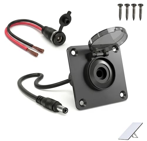 Entrée d'alimentation Starlink Mini port CC étanche 5.5x2.1mm avec câble 18 AWG pour camping-car