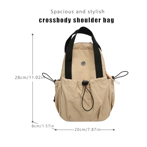 Crossbody Bags for Women，shoulder Bag For，waterproof Backpack，travel Bags，both Men and Women Can Carry It. (khaki)2